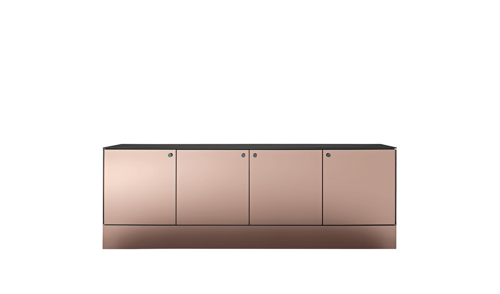 Front view of the 78 cm high Maxalto Luminor sideboard