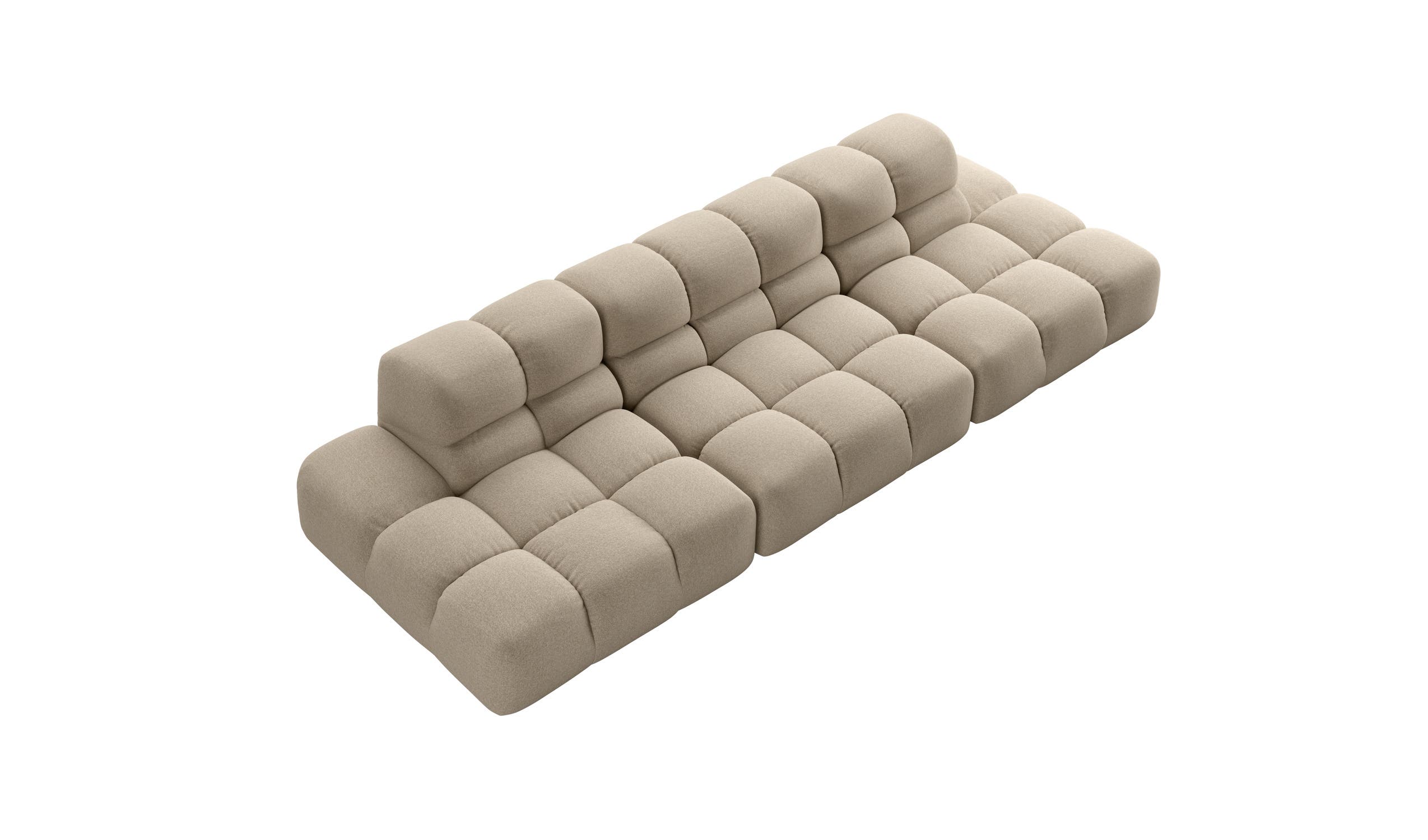 Tufty-Time 20 sofa viewed from the rear, showing its continuous tufted form